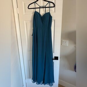 NEW Azazie Mandy Bridesmaid Dress, Ink Blue Size A6